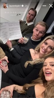Connor McDavid's wife Lauren's Instagram Story
